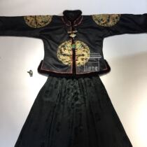  Cloud decoration totem original design womens autumn and winter cotton coat old embroidery pan gold hand embroidery personality wild thin top