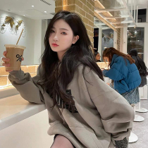 Big code women dress without sex and wear a missing autumn and winter plus suede big code Lianhood men girl girl mistresses