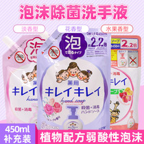 Japan imported Lion King KIREI whole plant clean foam disinfectant hand Sanitizer Refill pack