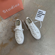 Value clearance# Niu tendon white shoes board shoes car stitching ins Net red low-top casual canvas shoes men wild tide