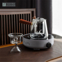 Touch Miss high temperature resistant glass cooking teapot electric pottery stove tea maker set home office automatic