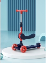 百诺恩儿童可折叠多功能有座滑板车