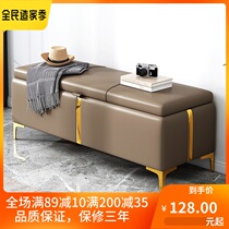 Light Extravagant Shoes Stool Home Doorway Shoe Cabinet Bench Strip Bench Cot End Storage Leather Stool Cloakroom With Test Shoe Bench