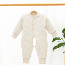 Baby jumpsuit autumn and winter 0 men and women baby warm out climbing clothes 3 infants 6 Months 1 year old cotton clothes