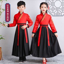 Children Handmaid Boy China Wind Guodian Girl Scout 12-15-year-old Skirt Superfairy to perform a thin summer