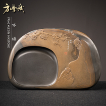 Yongmei Fang Xuebin made inkstone Anhui She Yan Wen Fang four treasure inkstone stone natural Ali auction