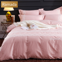 Ramada embroidery new brand home textile kit pure cotton four-piece set fresh four seasons