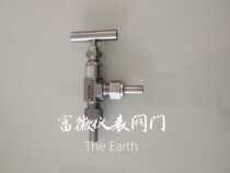 304 stainless steel grinding high-pressure valve stainless steel welding right-angle needle type valve J24W-160P