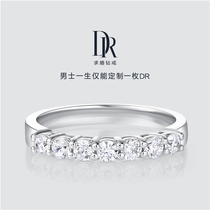 DR PRINCESS Corolla womens ring row inlaid wedding engagement diamond ring to ring official