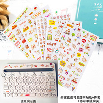 Cute keyboard stickers a set of random emissions