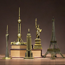 Landmark building model crafts Home TV cabinet Wine cabinet Living room office Supermarket Meichen decoration ornaments