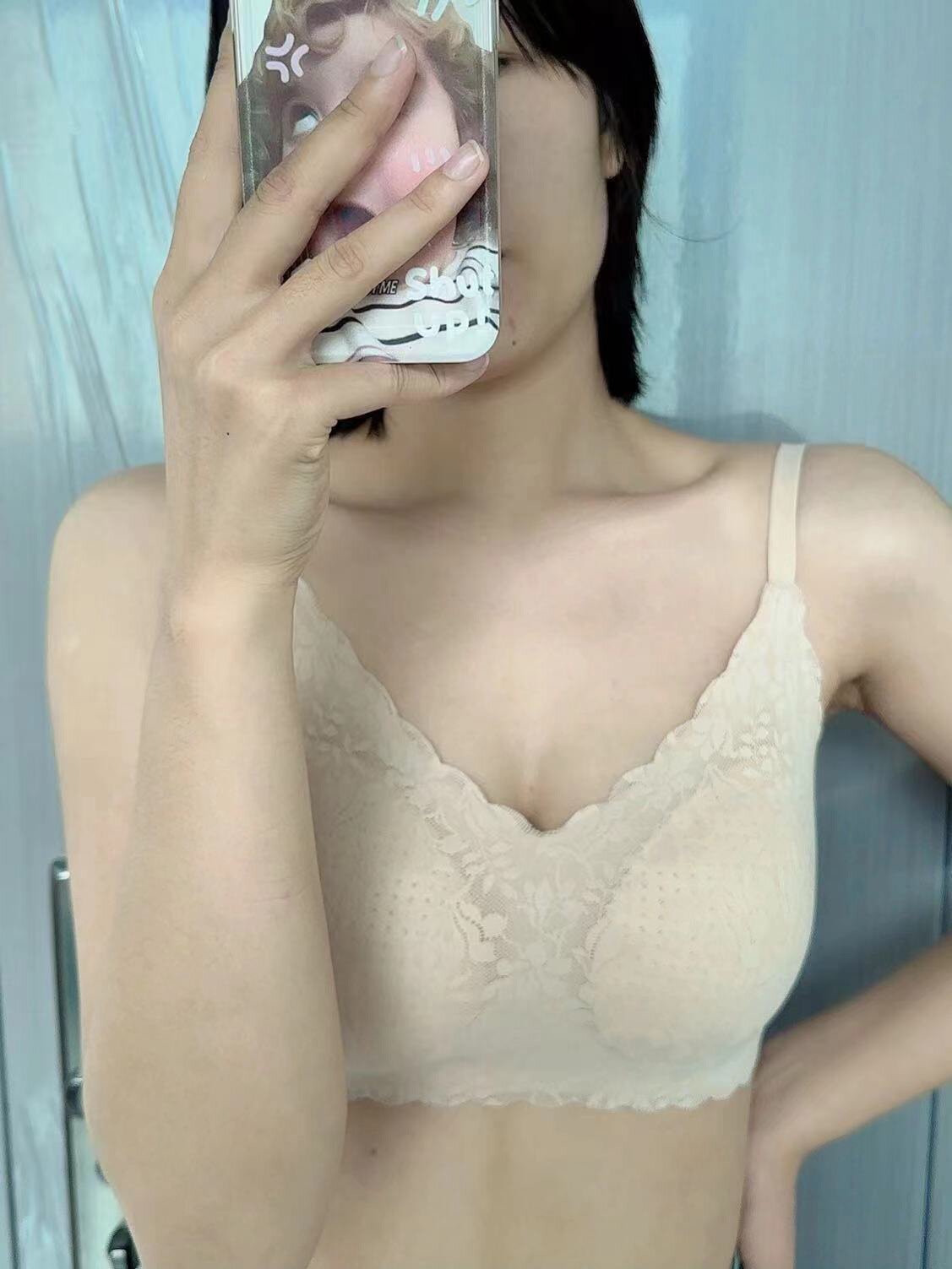 【小海豚内衣】伊维斯小胸显大文胸微聚拢设计自然挺拔蕾丝元素精致浪漫