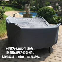 Customized outdoor furniture dust cover umbrella table and chair rainproof gray sunscreen sofa cover custom-made equipment tarpaulin