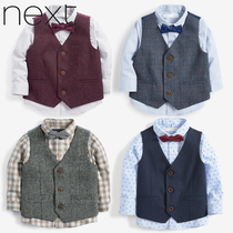 Spot UK next baby shirt vest birthday dress suit boys performance flower girl wedding banquet