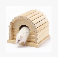 Cylindrical hamster house small nest pet bedroom Silver Fox purple warehouse three-line cabin round arch House