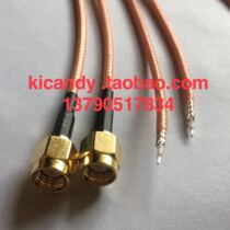 Customized SMA-J male head single side RG316 silver plated wire high frequency test wire SMA male inner screw inner pin cable