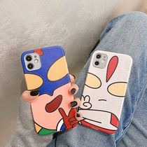 Silk cute cartoon applies Apple 12promax mobile phone shell 11pro full package xsmax anti-fall x lovers xs net red xr personality max fun se superfire 7p twelve 8