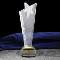 Crystal Trophy Customised To Make Trophy Medal Lettering the new trophy Trophy Crystal Pickling Corner