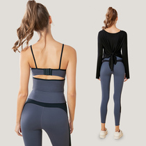 Yoga clothing temperament fairy long sleeve female autumn and winter fat sister size slim sports fitness sexy yoga set