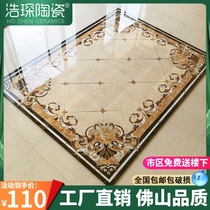 Floor tiles European-style living room parquet tile 800x800 entrance puzzle carpet flower unlimited spelling brick