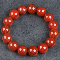 60 83 Kechuan material-High quality] round color Jianan red agate bracelet
