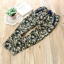 Boy Girl Plus Suede Pants Autumn Winter Thickened Children Camouflate Warm Pure Cotton Casual Long Pants A Suede Outwear