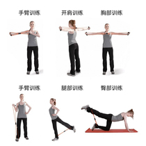 8 words Lally expander Breast Enlargement Lady Slim Arm Open Shoulder Health Yoga Equipment Fitness Elastic Pull Rope Open Back