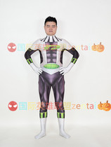 Danny Phantom Tight Fit Superhero Halloween Zentai Conjoined Tight Clothing Cosplay Suit