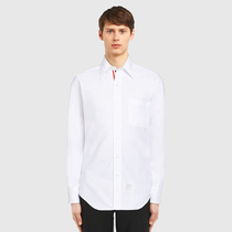 (official) TB shirt male and female co-shirts Oxford spinning shirt white blouses blue and white red business