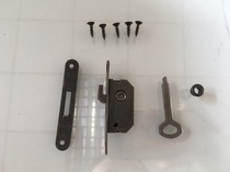 Cabinet door lock Box drawer lock Furniture Antique iron lock Hardware accessories