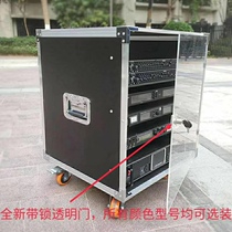 Professional 12U Reinforced thickened plywood with glass door Aviation box enclosure high-end custom-made