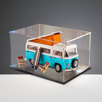 Chuandi acrylic display box LEGO 10279 storage box Volkswagen camper T2 building block model dust cover