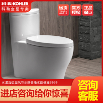 Kohler toilet one-piece toilet Shuiyang5-level cyclone water-saving toilet 3869T5171T