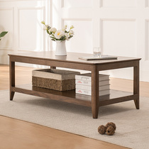 Umwood furniture oak coffee table pure solid wood coffee table 1 2 meters simple tea table American living room furniture