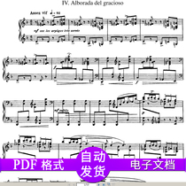 Ravel Mirror Suite No 4 Harlequins Morning Song Original piano Score Piano score scan