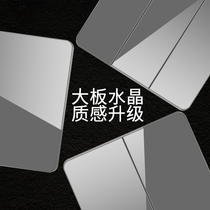 Nordic industrial wind household gray five-hole switch socket panel large board single open dual control air conditioning socket package