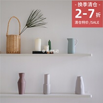Clearance specials Morandi colored ceramic vase modern minimalist flower arrangement flower arrangement flower accessories