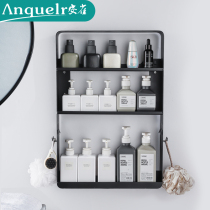 Bathroom shelf Sink desk multi-layer wall-mounted bathroom toilet toilet free hole makeup table storage rack