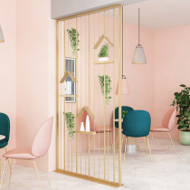 Nordic ins wind iron partition creative shelf hotel restaurant net red decoration screen simple hollow bar