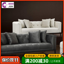 JSM Nordic light luxury velvet fabric sofa villa apartment club modern American single and double three-person sofa
