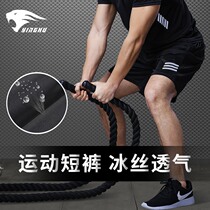 Sports shorts mens ice silk thin summer quick-drying loose running fitness quick-drying basketball training five-point pants suit