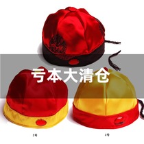 Handmade baby landmain hat baby watermelon leather hat New Year festival hat men and women children costume hat spring and autumn