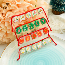 Judy handmade new pure original Christmas three-dimensional decoration sticker sling