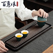 Bamboo Tea Tray Drain small tea tray Bamboo Water Bar Household Living Room Small Tea Table Dry Foam tray Tea Heito