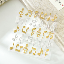Judy handmade shop DIY hand account material hand account sticker note gold powder sticker