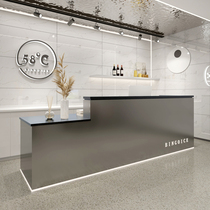 Clothing store simple modern bar cashier shop commercial counter table company beauty salon stainless steel reception desk