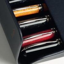Domestic spot Italian pineider Biande cowhide pure leather pen pen set a set of multi-pack