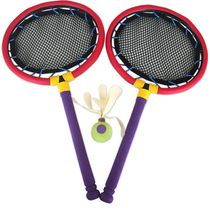 Childrens safe soft rubber badminton racket pinball elastic magic ball outdoor living Sports indoor toy games