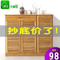 Venus door bamboo shoe cabinet door simple shoe rack simple modern solid wood door hall cabinet door door porch locker