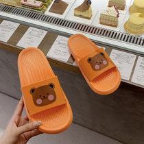 2021 new summer thick bottom slippers women indoor cool slippers lovers non-slip slippers female outwear